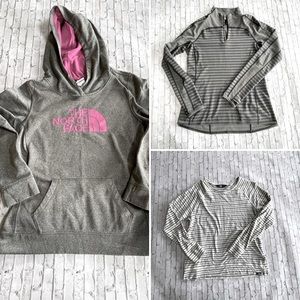 North Face Women’s Lot /Hoodie/Long sleeve Top/1/4 Zip Athletic Top - LARGE